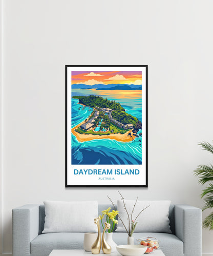 Daydream Island Travel Poster - Australia Island Bliss
