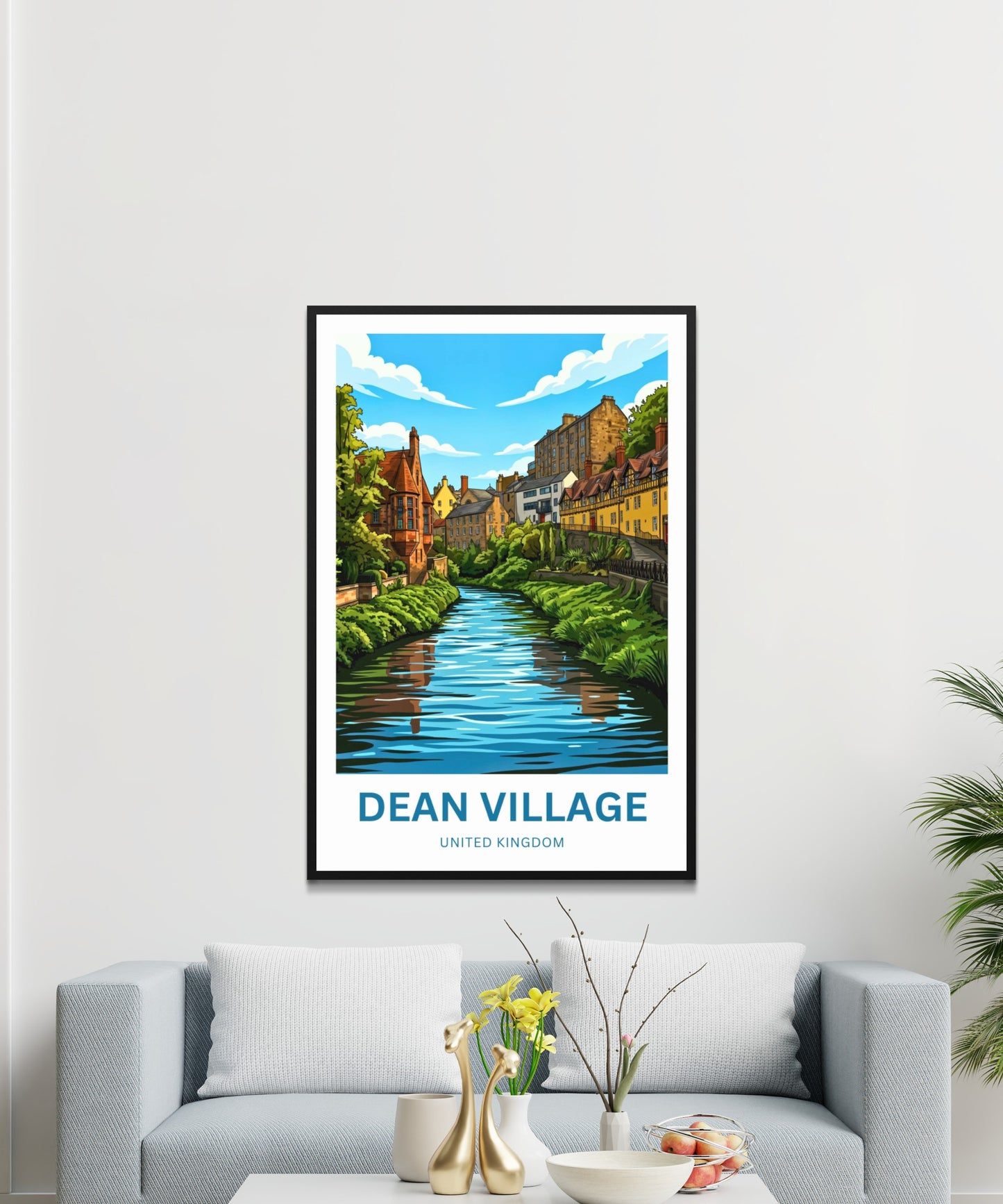Dean Village Travel Poster - Edinburgh’s Secret Gem