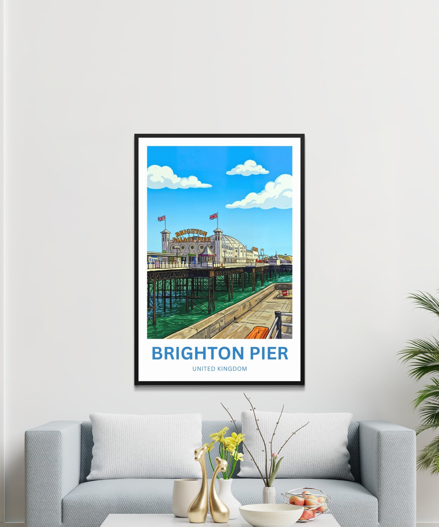 Brighton Palace Pier Travel Poster