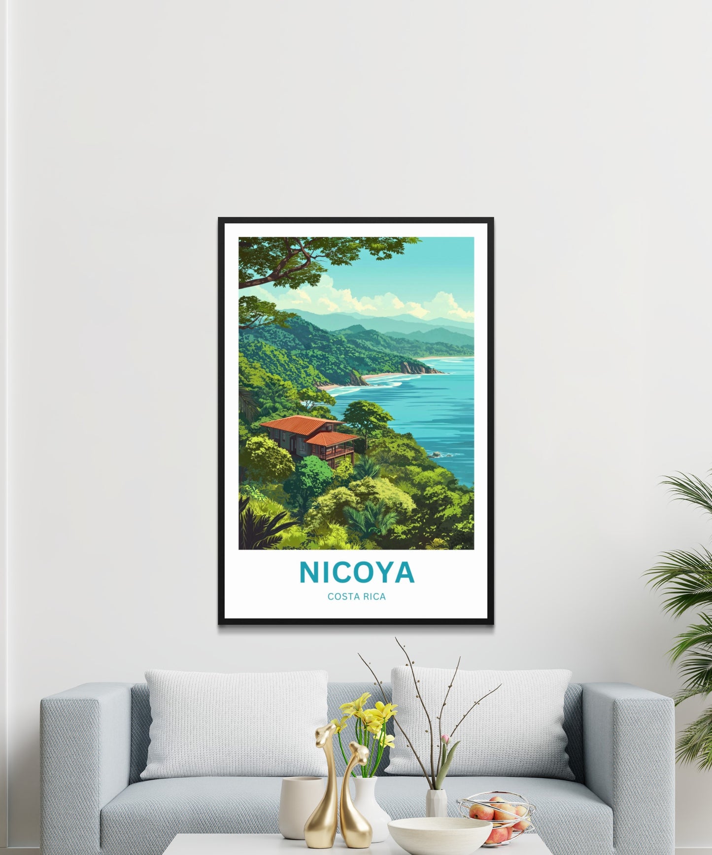 Nicoya, Costa Rica Travel Poster  - Coastal Blessing