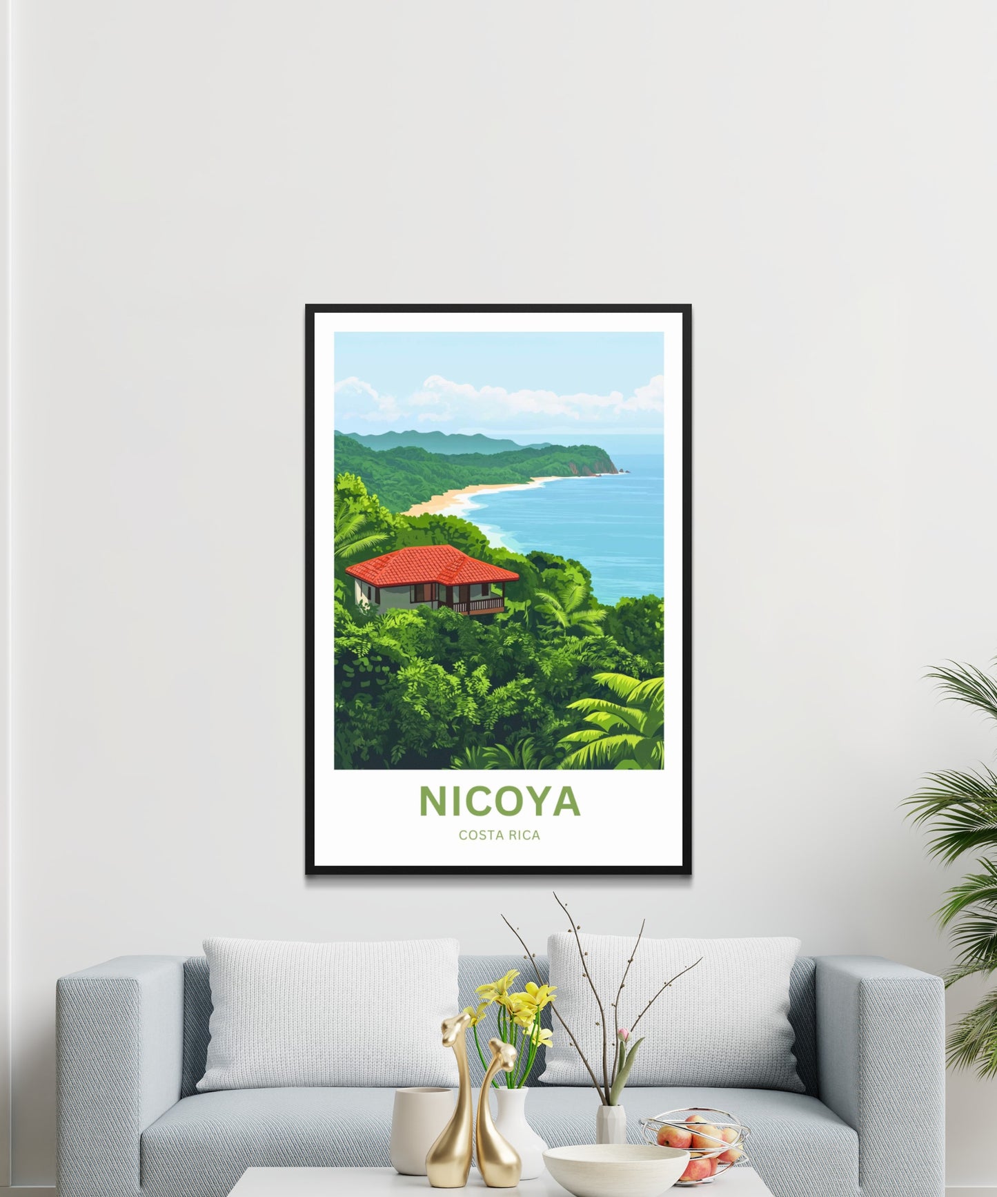 Nicoya, Costa Rica Travel Poster  - Spirit of the Pacific