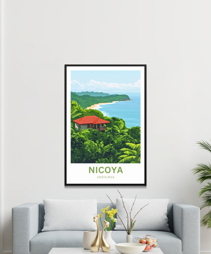 Nicoya, Costa Rica Travel Poster  - Spirit of the Pacific