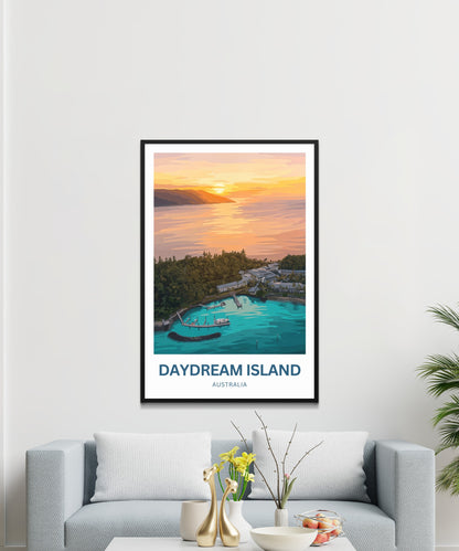Daydream Island Travel Poster - Island Horizons