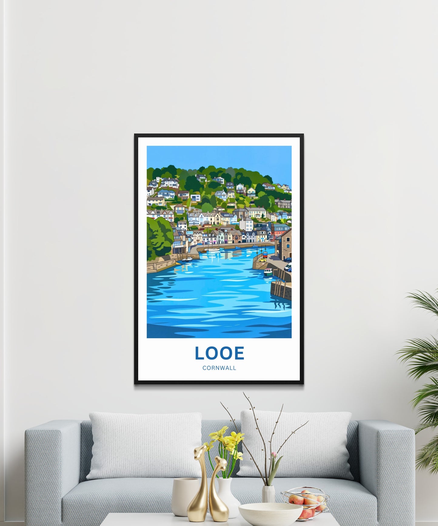 Looe  Travel Poster - Cornwall
