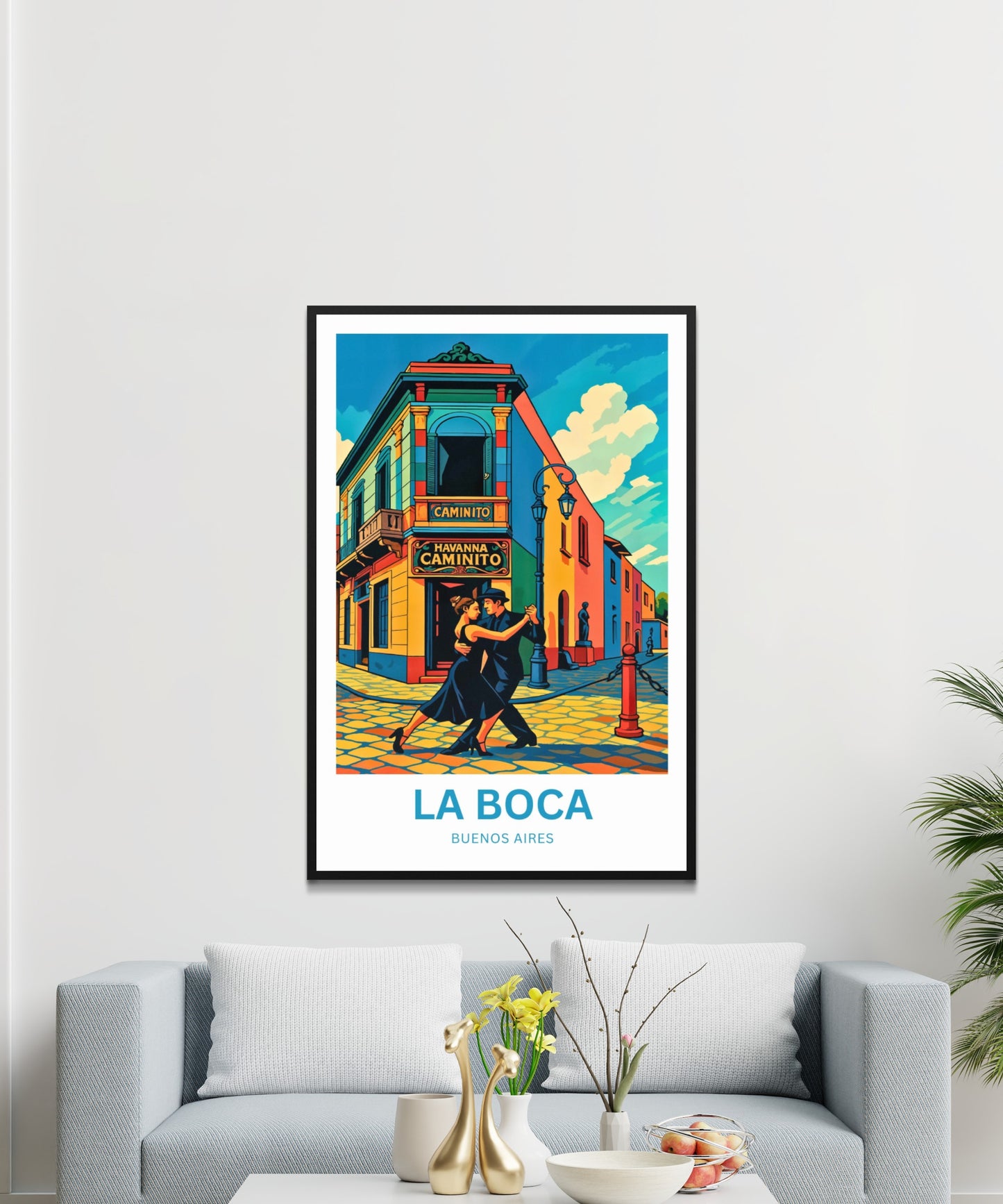 La Boca Travel Poster - Caminito Street