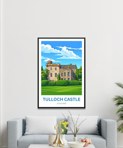 Tulloch Castle Travel Poster - Highlands