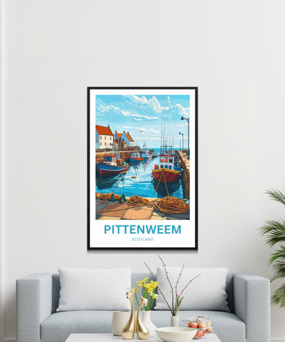 Pittenweem Travel Poster - Fishermen’s Haven