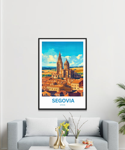Segovia Travel Poster - Historic Charm, Enduring Elegance
