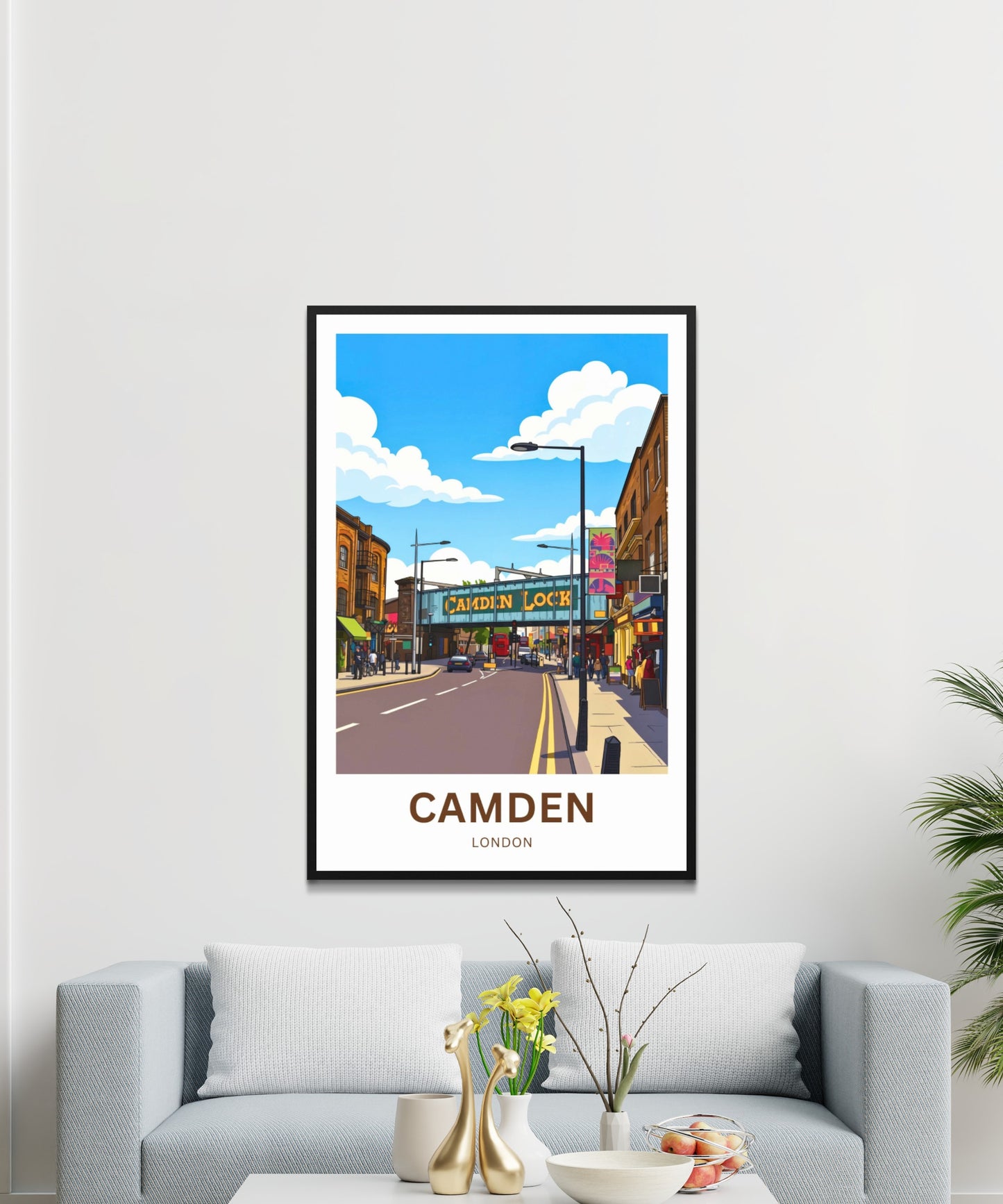 Camden Lock Travel Poster - London