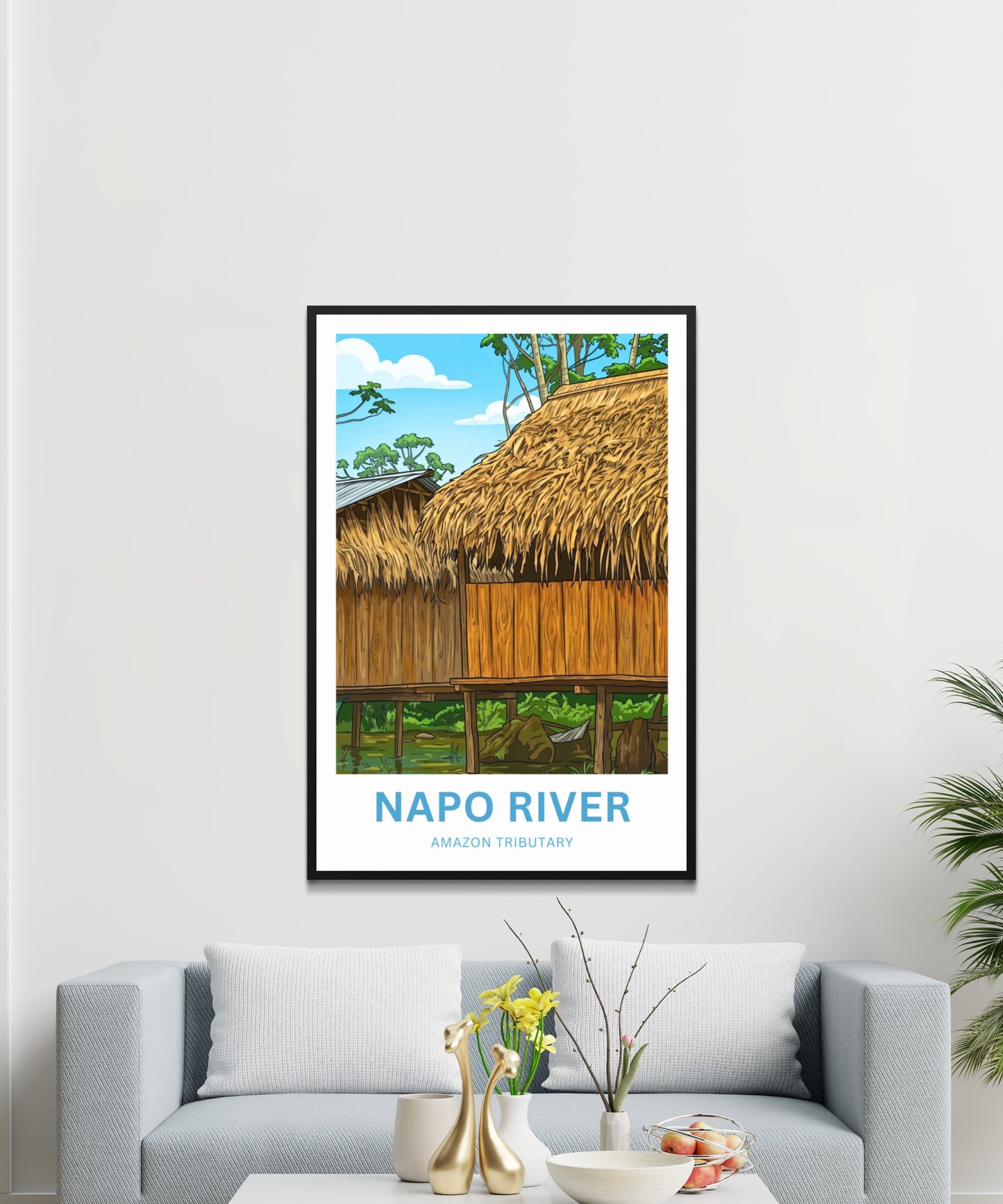 Napo River Travel Poster - Amazon River Life