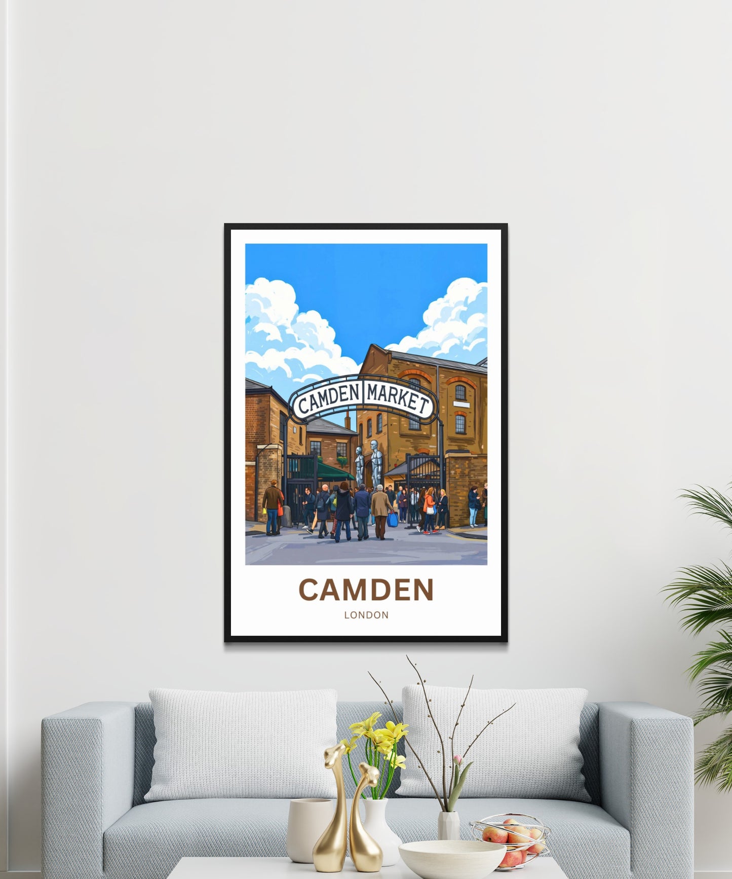 Camden Market Travel Poster