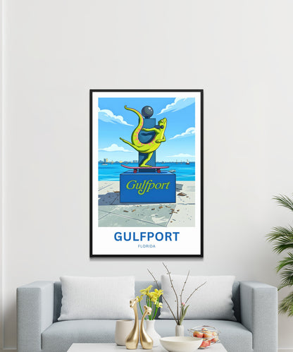 Gulfport, Florida Travel Poster