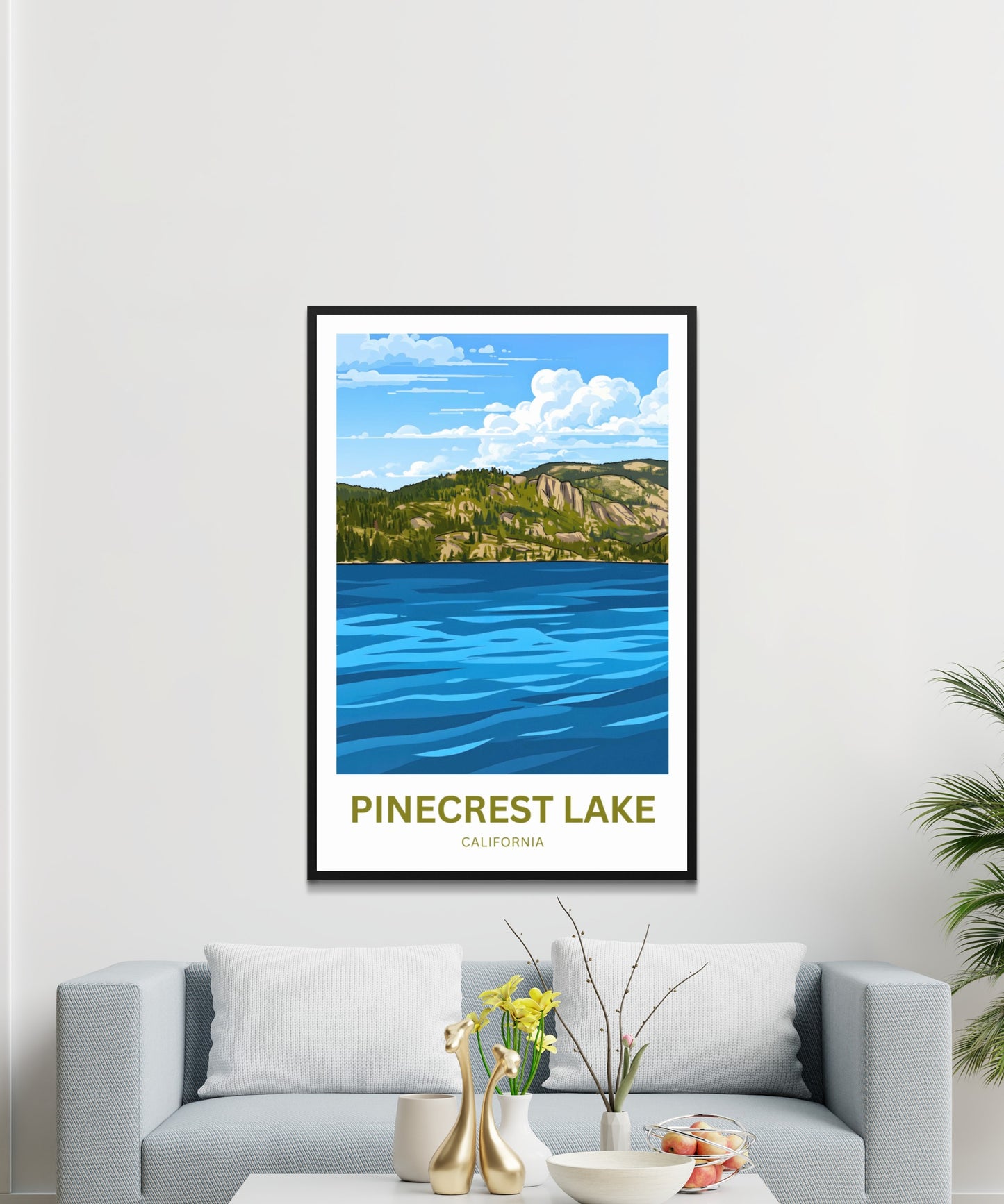 Pinecrest Lake Travel Poster - Nature’s Quiet Haven