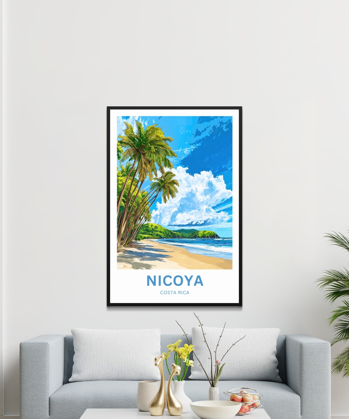 Nicoya Peninsula Travel Poster  - Costa Rica Breathtaking Beach