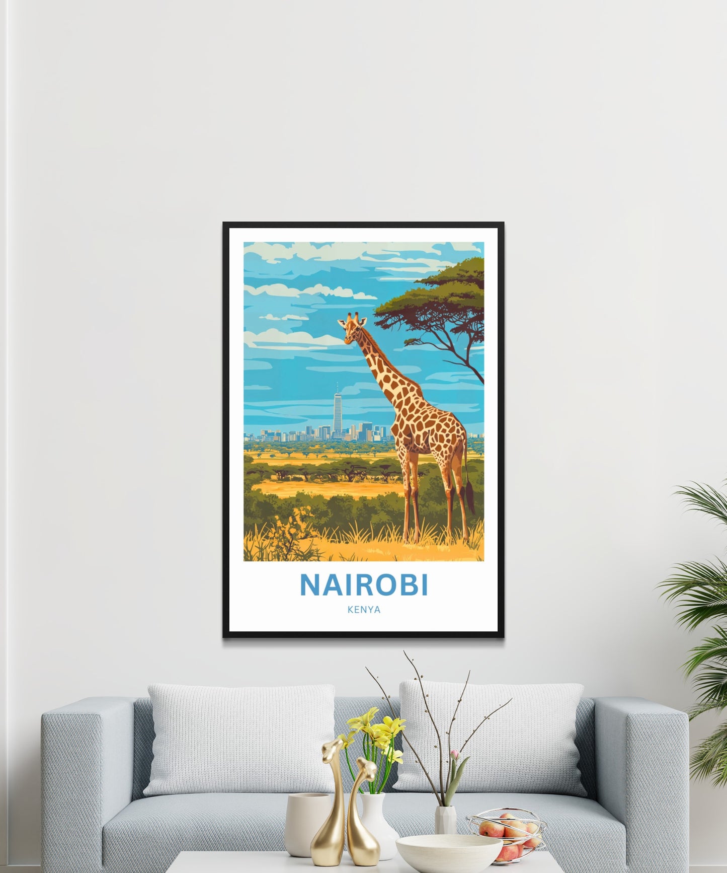 Nairobi Travel Poster - Africa's Wild Capital