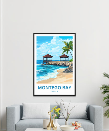 Montego Bay Travel Poster - Jamaica Retreat