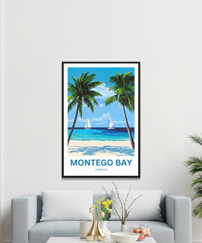 Montego Bay Travel Poster - Jamaica Paradise