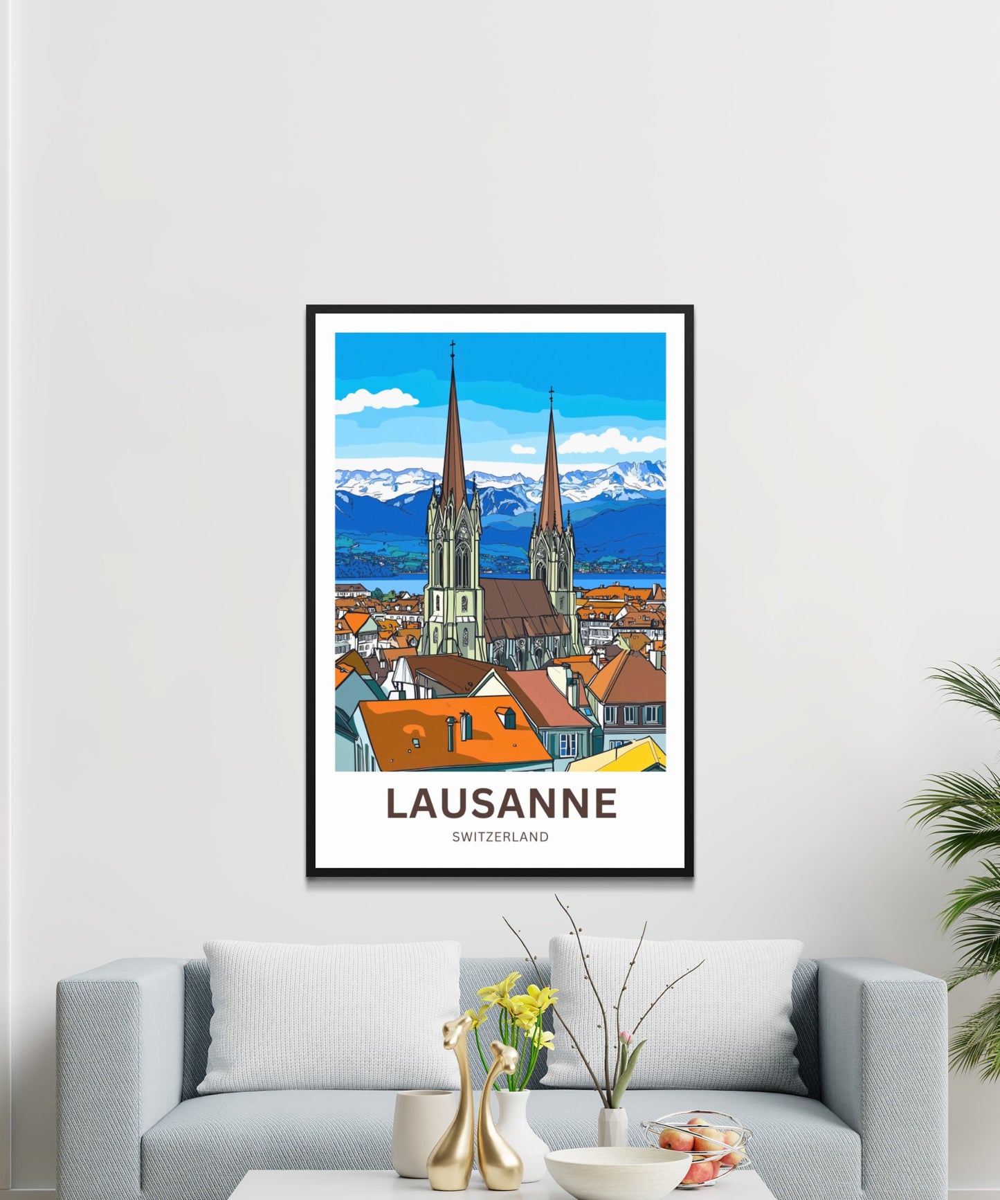 Lausanne Travel Poster- City of Culture & Charm