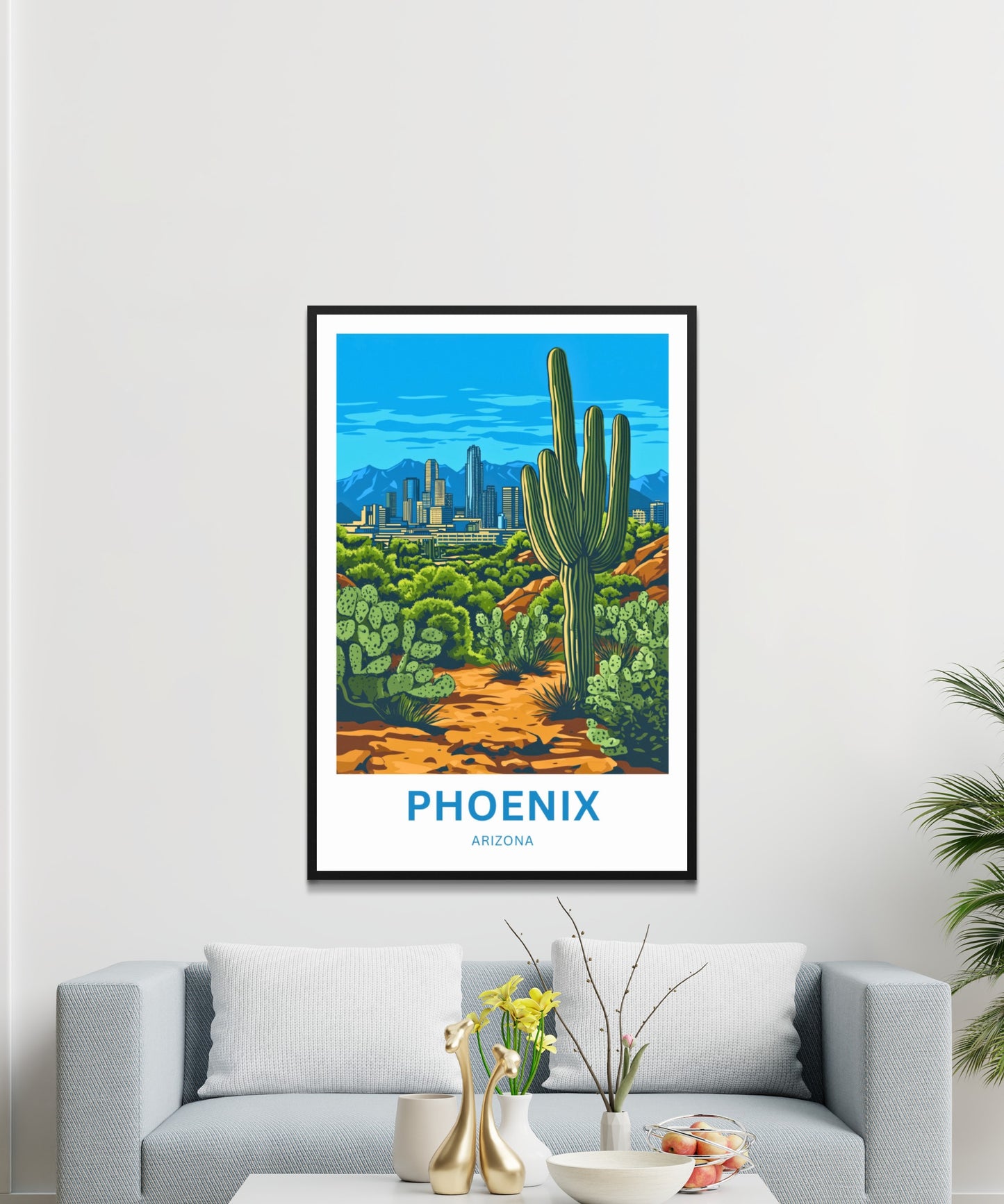 Phoenix Travel Poster - The Heart of the Sonoran Desert