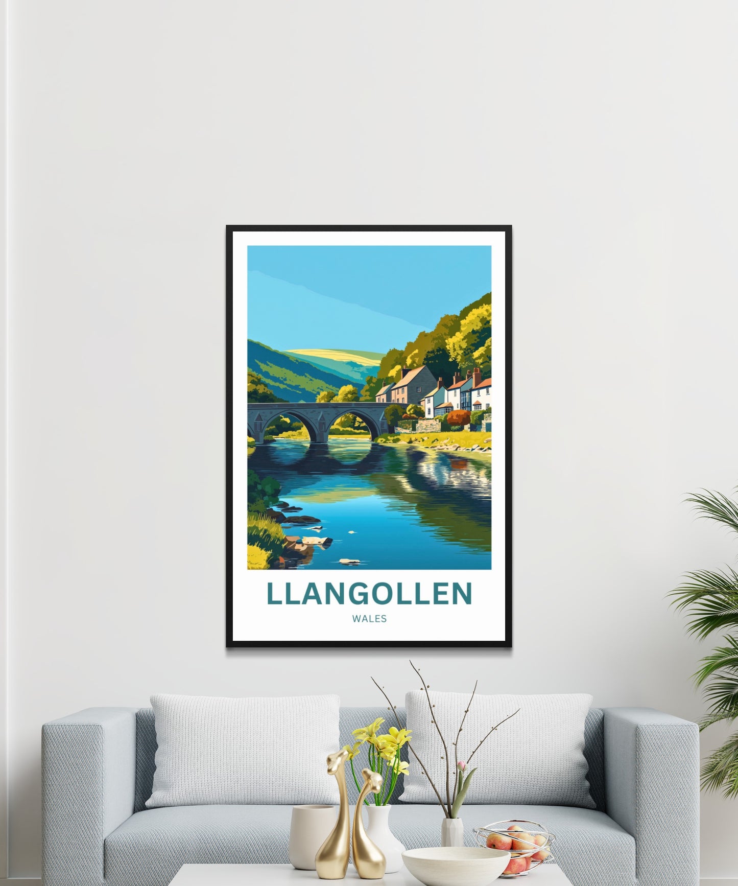 Llangollen Travel Poster - North Wales