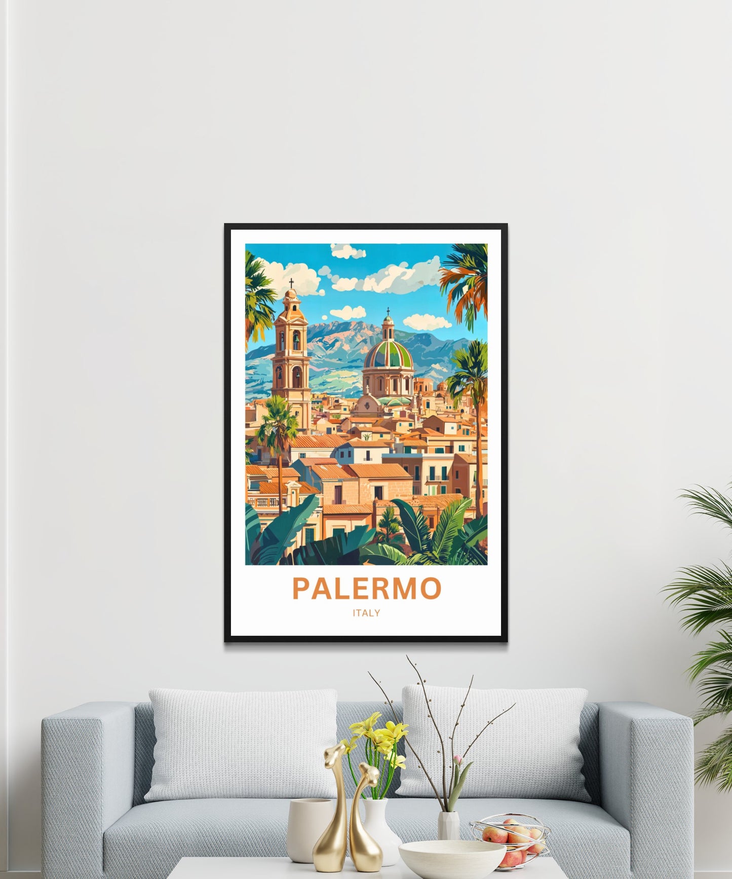 Palermo Travel Poster- Italy