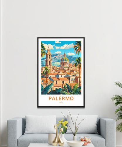 Palermo Travel Poster- Italy