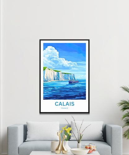 Calais Travel Poster - Sea Journey