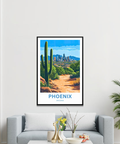 Phoenix Travel Poster - Arizona’s City of Sunsets