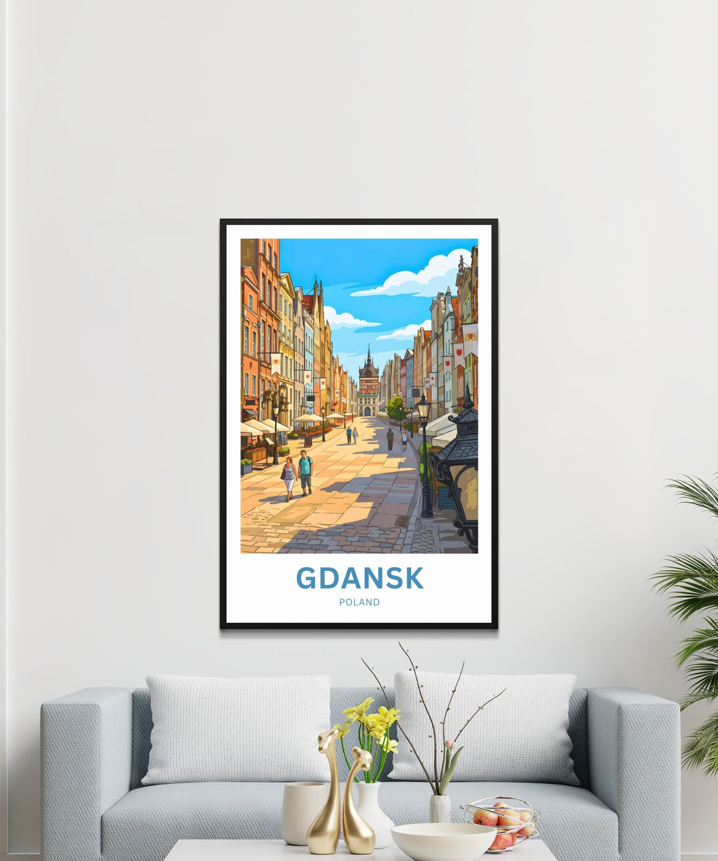 Gdańsk  Travel Poster - Summer Strolls