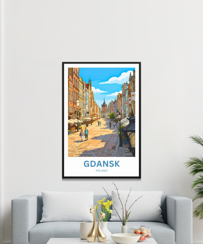 Gdańsk  Travel Poster - Summer Strolls
