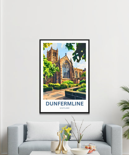 Dunfermline Travel Poster- Scotland
