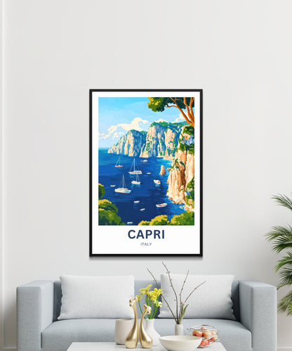 Capri Travel Poster - Italy