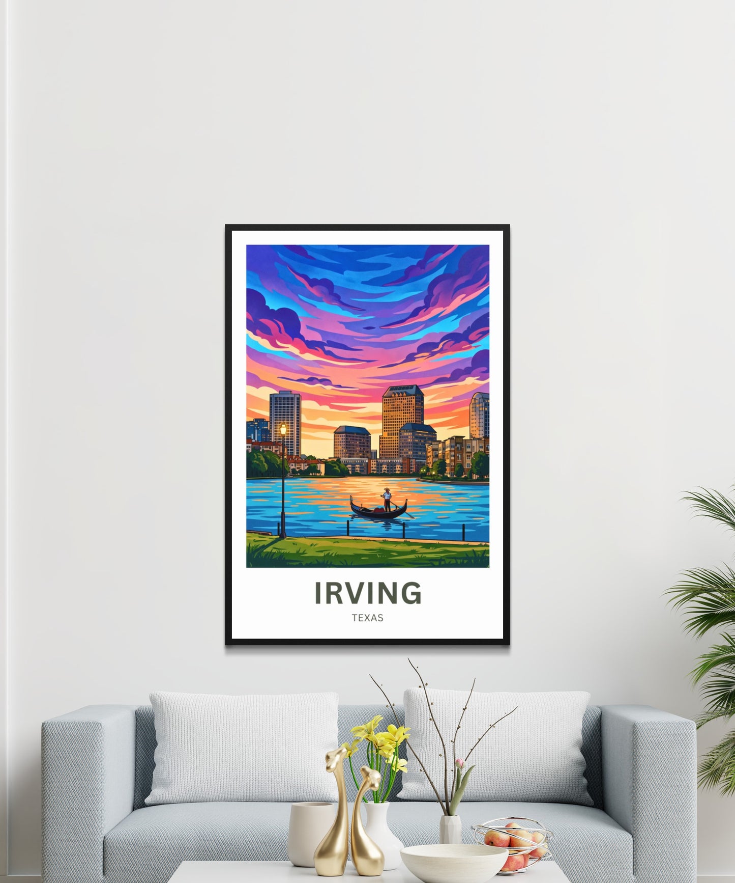 Las Colinas Irving, Texas Travel Poster - Dallas Metroplex