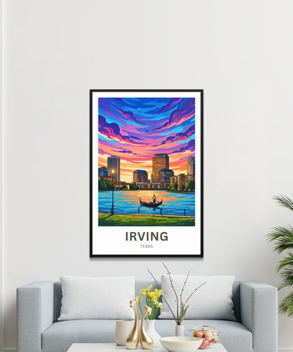 Las Colinas Irving, Texas Travel Poster - Dallas Metroplex