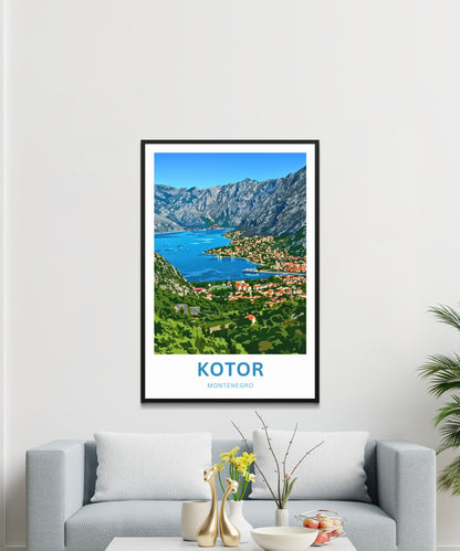 Kotor Travel Poster -   Montenegro