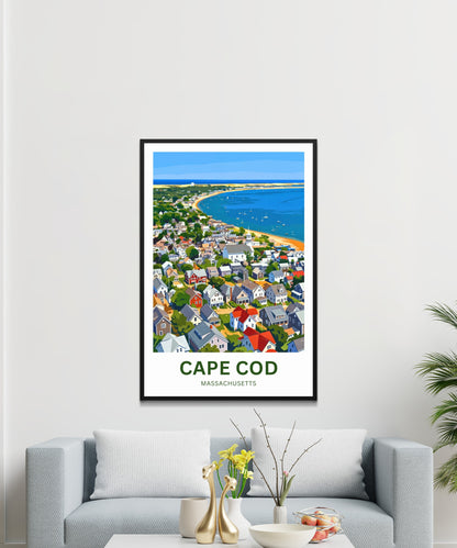 Cape Cod Travel Poster - Timeless Coastal Beauty