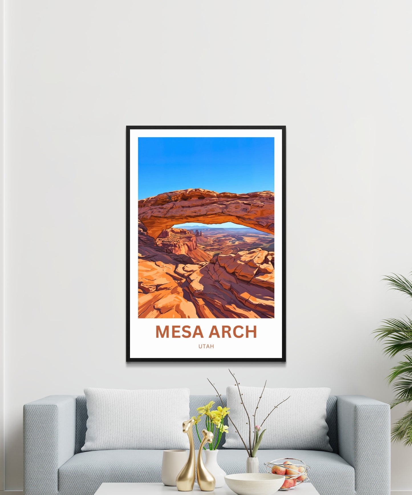 Mesa Arch Travel Poster -   Iconic Rock