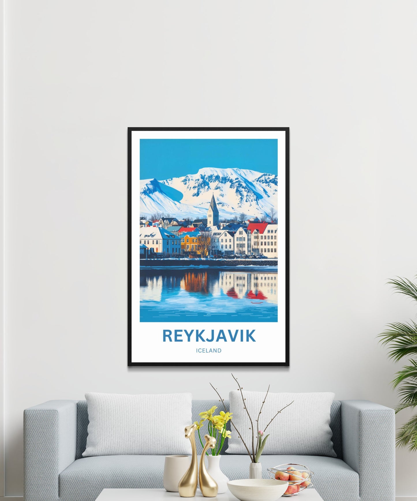Reykjavik Travel Poster  - Iceland