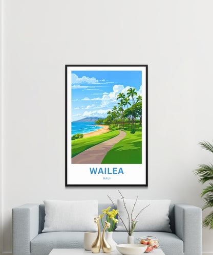 Wailea Travel Poster -  Maui, Hawaii