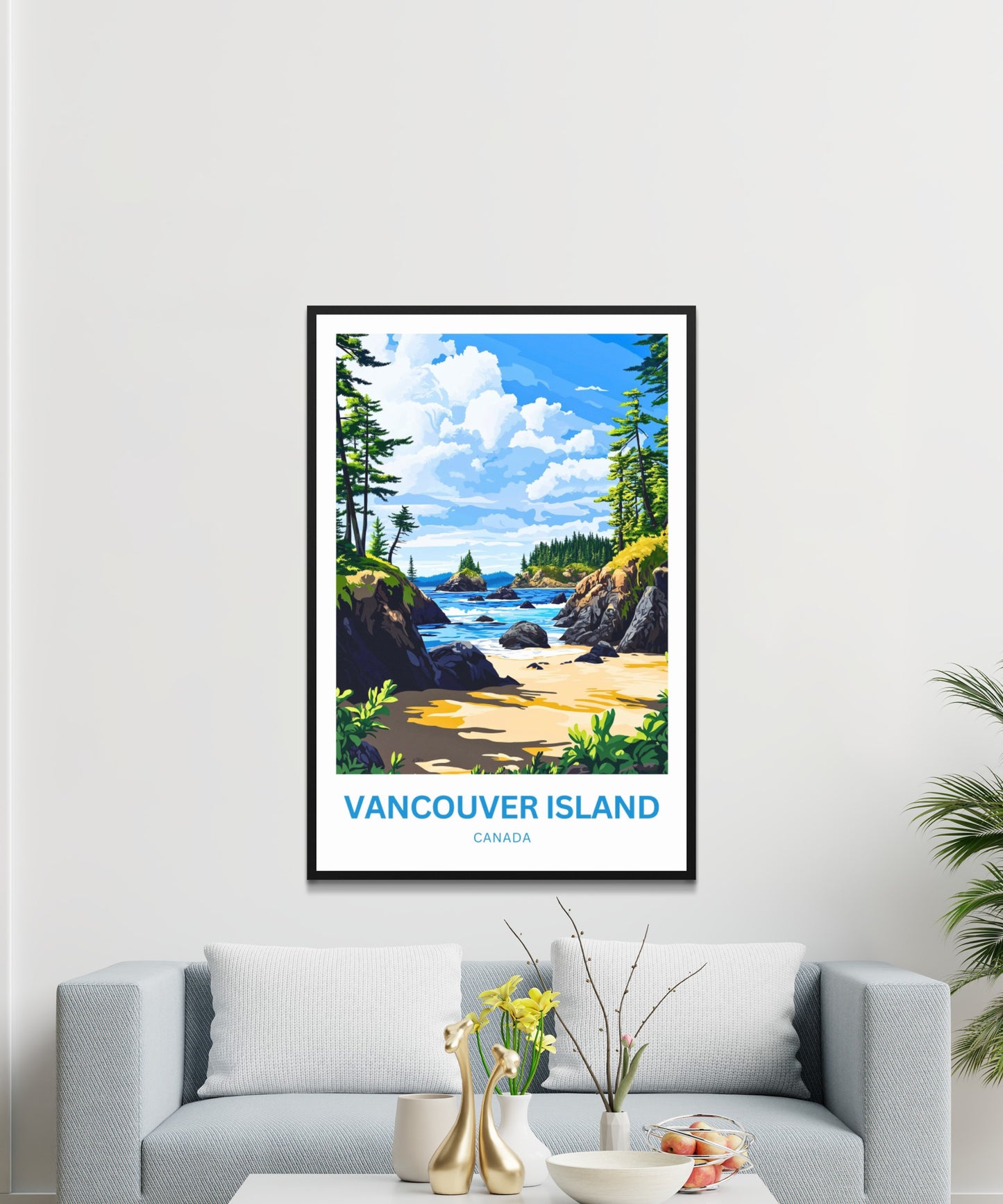 Vancouver Island Travel Poster - The Call of the Wild Coast