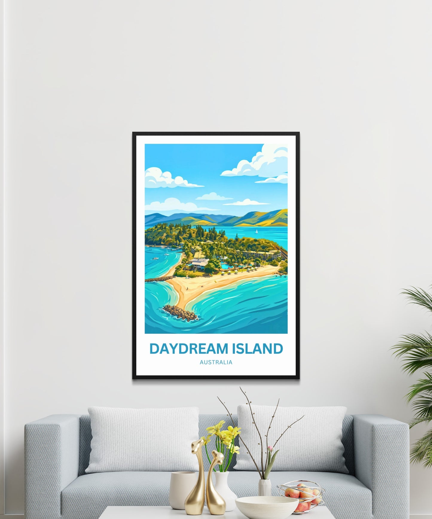Daydream Island Travel Poster - Sunlit Shores