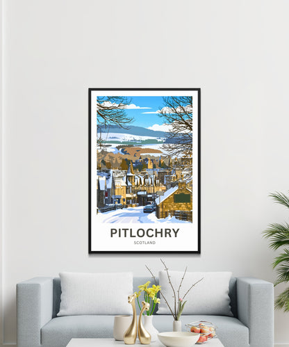 Pitlochry, Scotland Travel Poster
