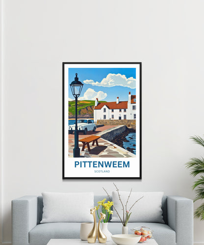 Pittenweem Travel Poster - Serene Village