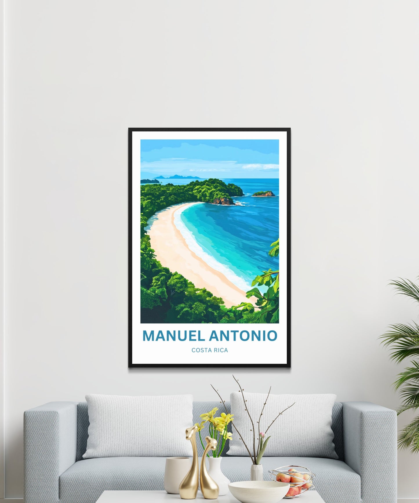 Manuel Antonio Travel Poster - Nature’s Coastal Wonder of Costa Rica