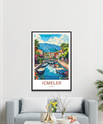 Içmeler Travel Poster- Turkey