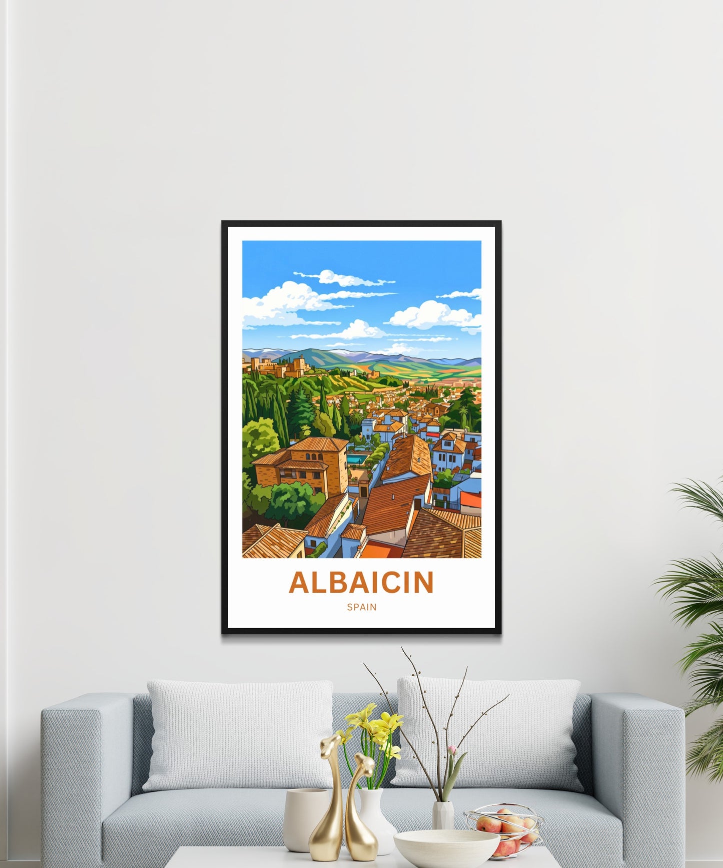 Albaicín Travel Poster - Charming District View