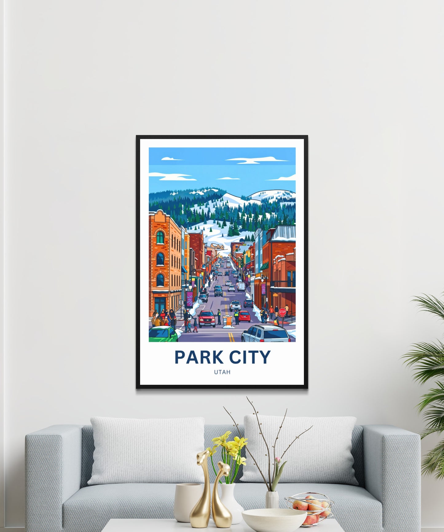 Park City Travel Poster - Street View