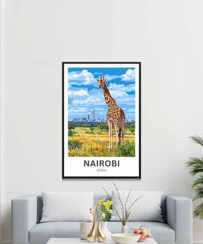 Nairobi Travel Poster - Kenya Urban Gem