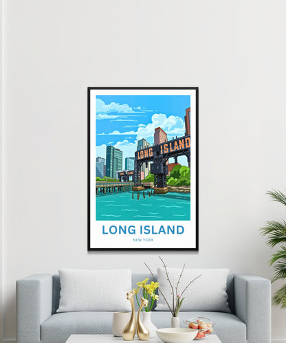 Long Island Travel Poster -  New York City
