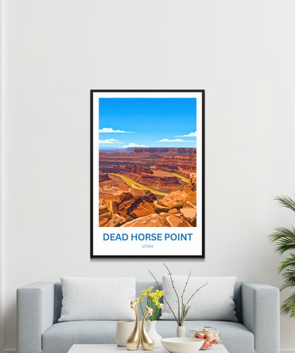 Dead Horse Point Travel Poster - Captivating Canyon View